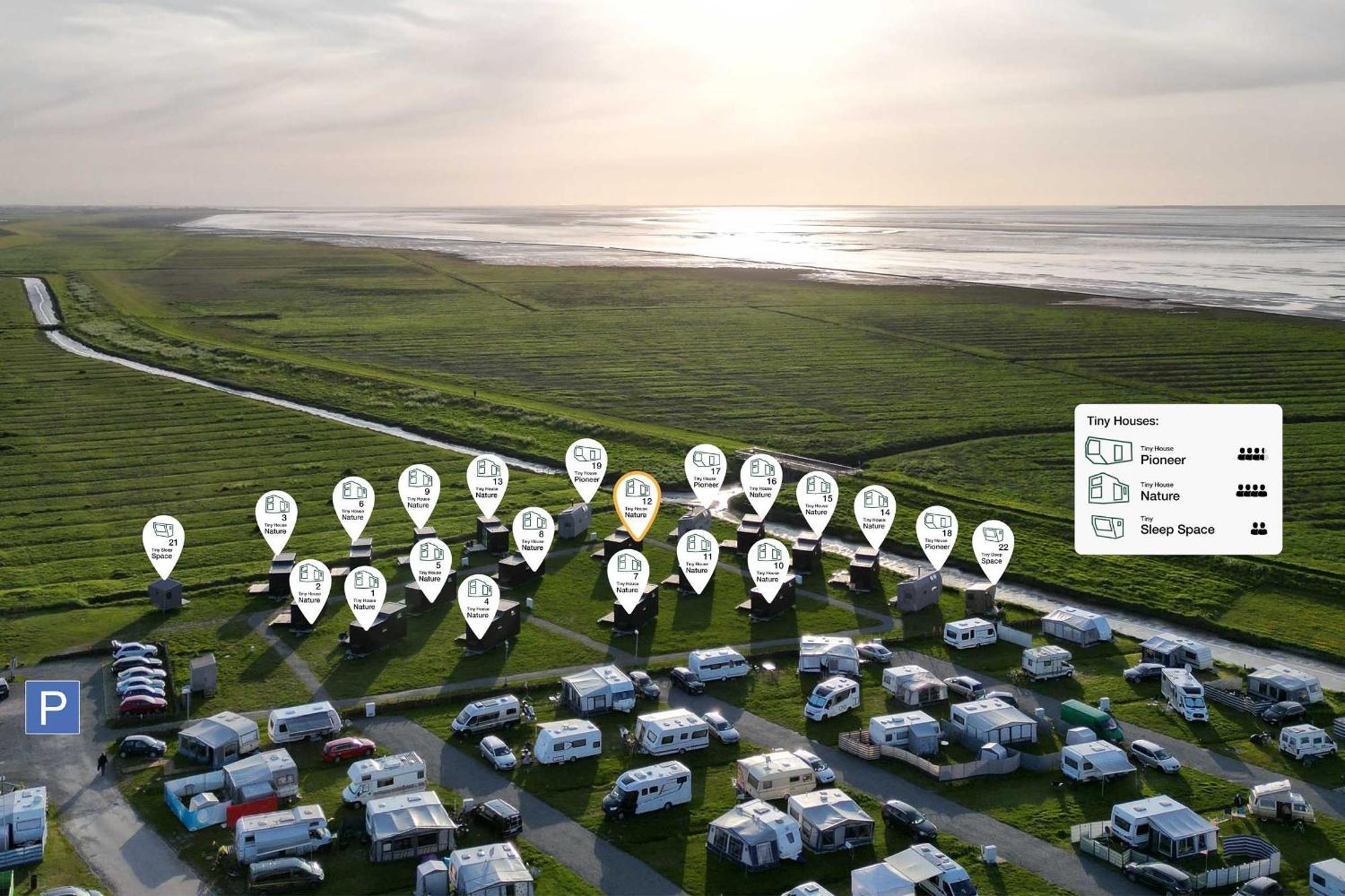 Tiny House Nature 12 Innenlage - Green Tiny Village Harlesiel คาโรลิเนนซีล ภายนอก รูปภาพ